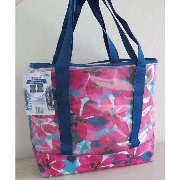 Arctic Zone Antimicrobial Insulated 30 Can Floral Print Cooler & Tote Bags - Picture 2 of 12